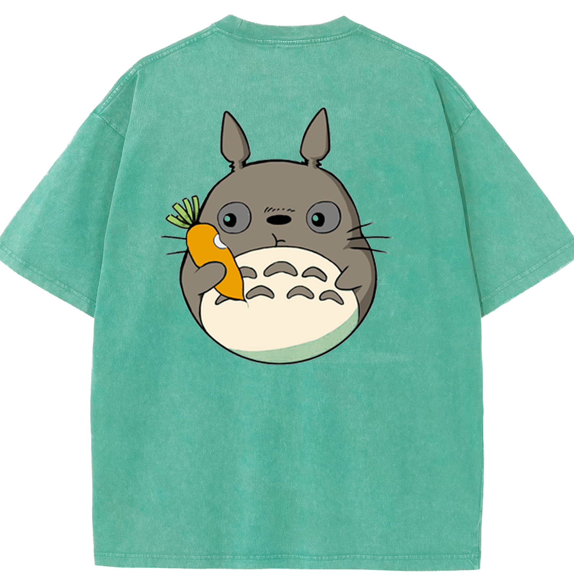 （画像用） となりのトトロ 草壁メイ 草壁サツキ My Neighbor Totoro Satsuki Kusakabe Mei Kusakabe 綿100% ヴィンテージ風 半袖Tシャツ（背面プリント）